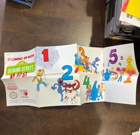 Sesame Street 123 Nintendo NES Complete in Box CIB with Poster - Box Excellent!