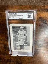 1980 The Franchise Babe Ruth Classic Babe Ruth #10 Silent Babe Gem Mint 10