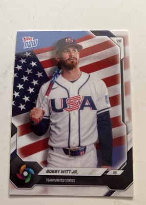 Topps Now World Baseball Classic #26 Bobby Witt Jr Team USA Baseball Card