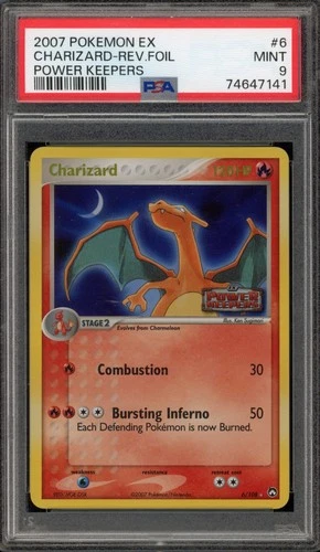 Pokemon Charizard EX Power Keepers Reverse Holo Rare #6 PSA 9 Mint