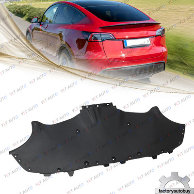 Rear Bumper Lower Splash Shield Panel Cover Black For 2020-2024 Tesla Model Y