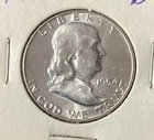 1954D Franklin Half dollar, 90% silver Uncirculated
