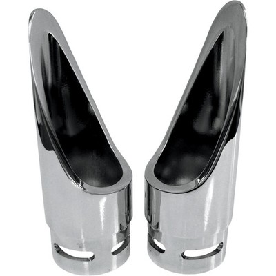 Baron Custom Accessories Chrome Exhaust Tip - Scalloped BA-1100-01