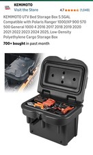 KEMIMOTO UTV bed storage box 5.5GAL - Load Capacity 165.4 Pounds