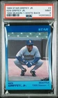 1989 STAR GRIFFEY JR. #4 KEN GRIFFEY JR. 1988 SEASON-1-WHITE BACK PSA 9 ROOKIE