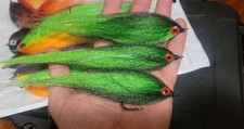 X3 20cm. Pike Fishing Flies / Tench Pattern. Pike,zander,perch,Flyfishing Flies