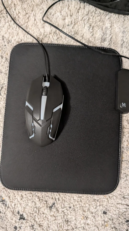 RGB Gaming Mouse, 1600 DPI USB Wired Computer Mice, 3D Scroll Wheel, Adjustable - Image 2 of 4