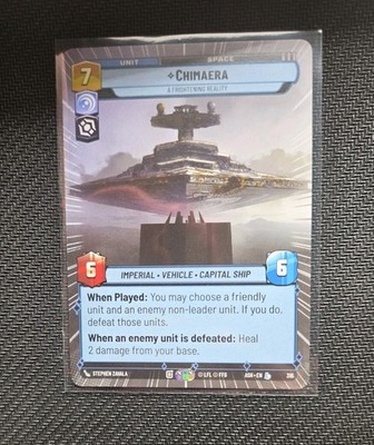 Star Wars Unlimited Ashes of the Empire Chimaera A Frightening Reality
