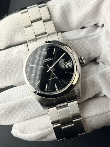 Rolex Oysterdate 6694 Vintage Mechanical Manual Factory Black Dial 34mm - 1966