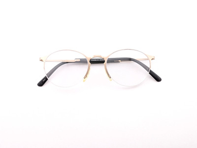 Porsche Design Eyeglasses, Frames Only, P'6033 Light Satin Gold, 140, Titanium