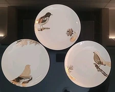 3 Calling Birds By Rosanna Salad Dessert 8" Plates UNUSED (B3-D16)