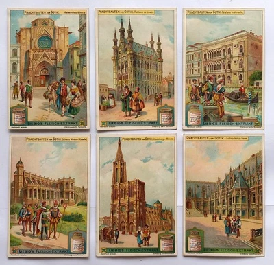 komplette Liebig Serie A 856 / S 1051 "Prachtbauten der Gotik" - 1912 - Bild 1 von 4