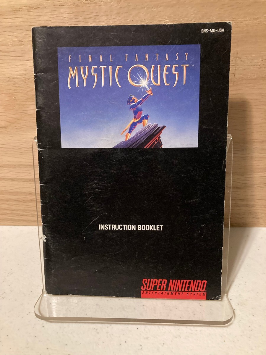 Final Fantasy Mystic Quest SNES Super Nintendo Manual Only | eBay