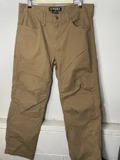 Hawx Pants Men's Work Gear Ripstop Fabric Stretch Pockets Tan Brown 38 x 34