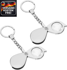 Mini Taschenlupe 20x Vergrößerung für Lesen Schmuck Münzen Landkarten Set