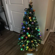 Vintage 2000 National Christmas Tree Company 52” Fiber Optic Christmas Tree