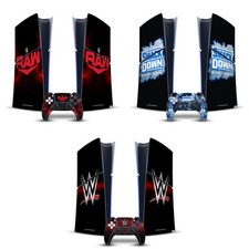 WWE TV PROGRAM LOGOS VINYL SKIN DECAL FOR PS5 SLIM DIGITAL CONSOLE  CONTROLLER
