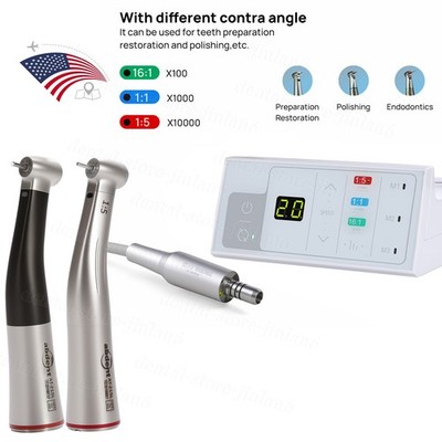Dental Electric LED Brushless Micro Motor/ 1:5 Increasing Handpiece ABDENT