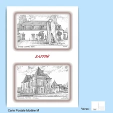 CP M 44242-480 POSTCARD 2 DRAWINGS 44 SAFFRE