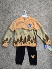 DISNEY JUNIOR MICKEY MOUSE - Pullover Fleece Jacket  Pants Set Youth Kid Size 6