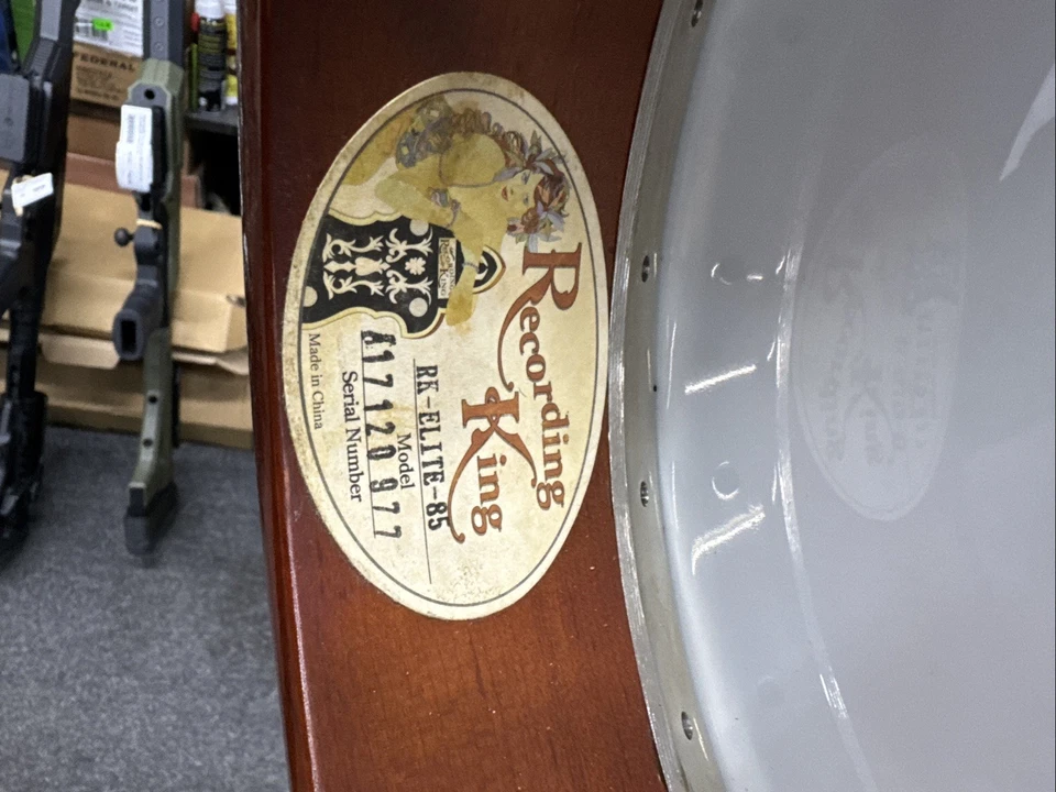 Recording King RK Elite 85 Banjo- Excellent - Nice Hard Case - RARE! - Image 2 of 4