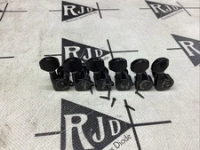 Black Guitar Tuners Tuning Keys Pegs in Line Right