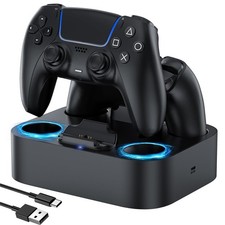 LVFAN PS5 Controller Charger Station, Fast Charging Dock for PlayStation 5 Co...