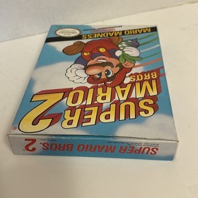 oval seal Super Mario Bros. 2  in box nintendo nes game  with sleeve and box 