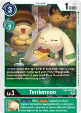 Terriermon EX4-032 C Alternative Being Booster Digimon TCG