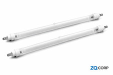 2 X  400w Halogen Heater Replacement Tubes Fire Bar Element Bulb Frosted Lamp