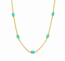 Julie Vos Hydra Delicate Station Necklace NEW