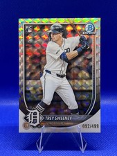 2025 Bowman Chrome Trey Sweeney RC Geometric Refractor /499 & Others