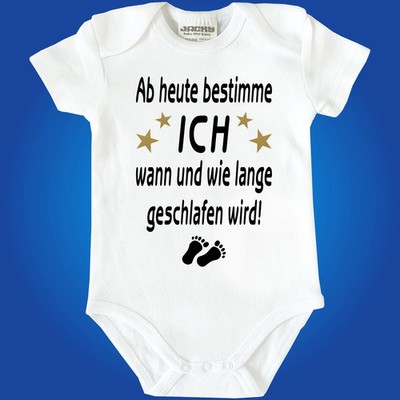Fun Baby-Body Babybody Spruch Schlafen - Ab heute bestimme ich - Strampler Bodie