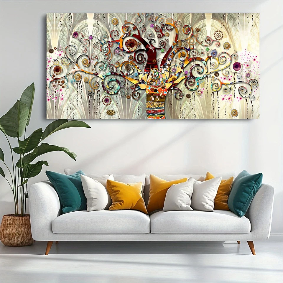 Tree of Life By Gustav Klimt Landscape Canvas Painting Poster And Print Wall Art - Image 2 of 4