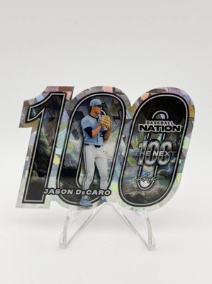 2026 Leaf Baseball Nation NB-15 Jason DeCaro The Next 100 Silver Cracked Ice /65