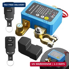 Remote Battery Disconnect Switch 12V, 240A, Kill Switch for Car Prevent Battery