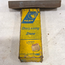 Bear Brand Quickcut Bench Sharpening Stone w/ Box, Made in USA