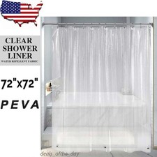 Clear Shower Curtain Liner 5g Heavy Duty Peva Waterproof with 72''x72'