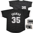 SALE! Chicago White Sox Frank Thomas Signed Black Jersey Beckett Witness