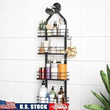 Rust-Resistant Shower Caddy Adjustable Multi-Compartment Organizer Tool-Free New