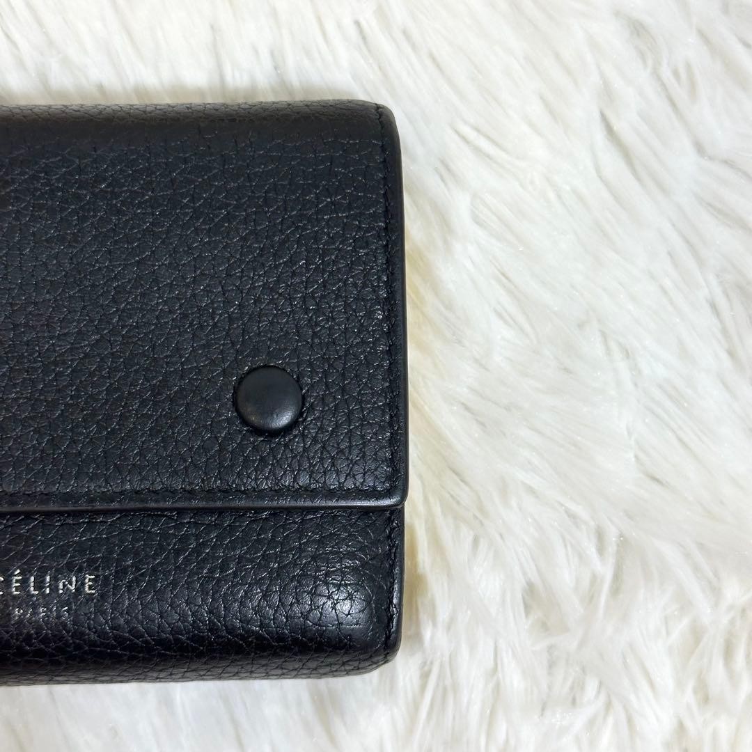 CELINE Small Folded Wallet Multi Function Black F… - image 4