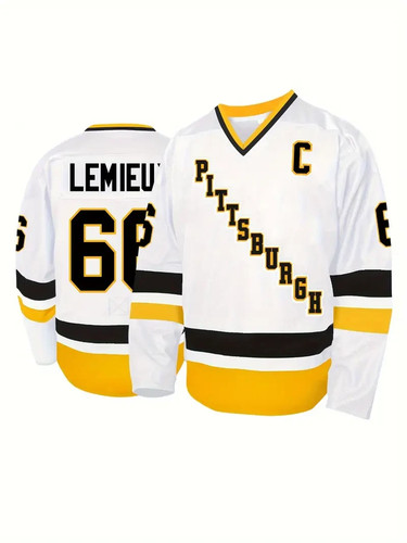 Vintage Pittsburgh Penguins Hockey Mario Lemieux #66 Men Jersey Size Small - 3XL - Picture 4 of 5
