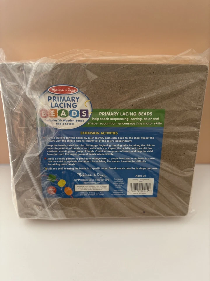Cuentas de cordones primarios Melissa & Doug - Juguete educativo Foto 4 de 4