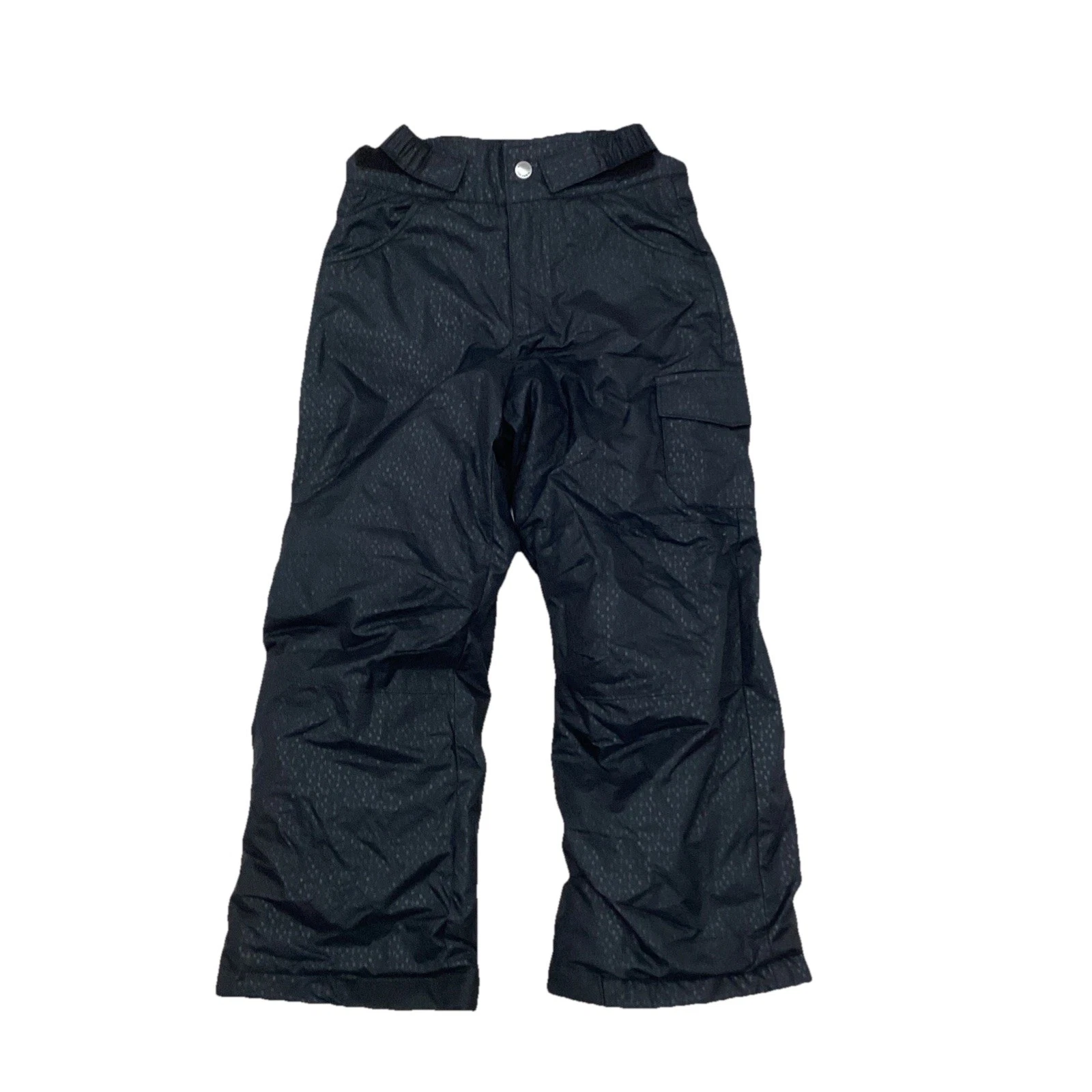 Columbia Youth Snow Ski Pant Sz XS 6/6X Black Adjustable Waist Pockets Unisex