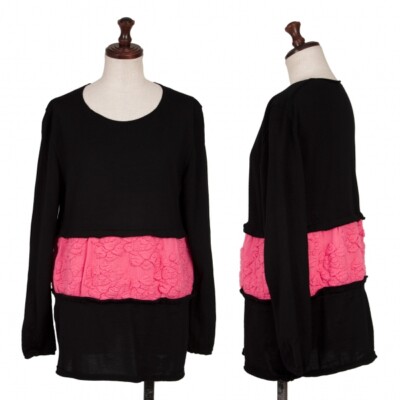 Comme des Garçons Bicolor Wool Knit COMME des GARCONS Wool Bi-Color Switching Knit Sweater Size