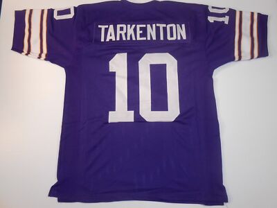 Tarkenton Jersey Purple Fran Tarkenton Minnesota Vikings Stitched