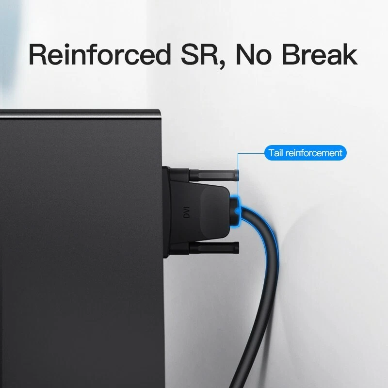 DVI to VGA Cable DVI-I 24+5 Male to VGA Male 15 Pin Video Adapter For PC Laptop - Image 4 of 4