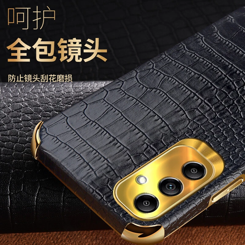 Car Magnetic Phone Case For iPhone Samsung Huawei Crocodile Leather +Ring Holder - Image 4 of 4