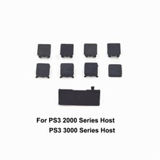 50 Sets 9 in 1 Full set Cover Screw Plug Feet Cover Set Plastic Bottom For PS3