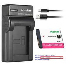Kastar Battery Slim Charger for Sony NP-FT1 Sony Cyber-shot DSC-T5/N Camera